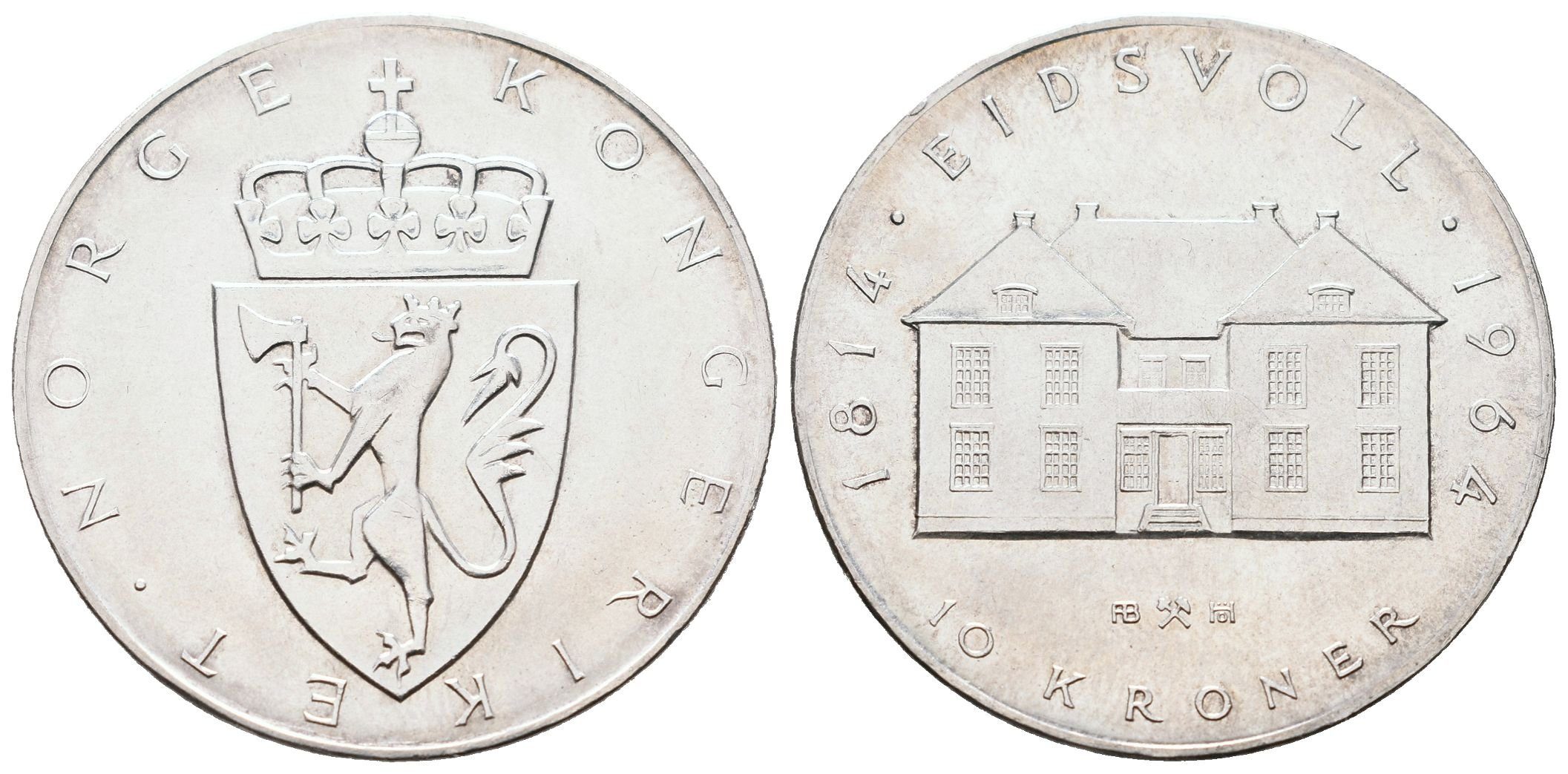 Norsko, 10 Kroner 1964 - Ústava