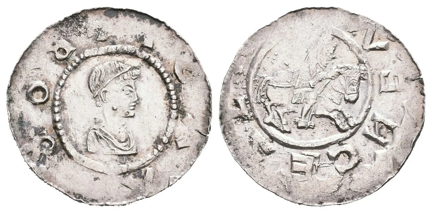 Denár, Cach 416, pěkná zachovalost, patina, lehce ned. a exc. (0,76 ) — 1