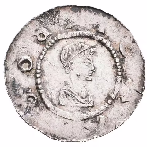 Denár, Cach 416, pěkná zachovalost, patina, lehce ned. a exc. (0,76 )