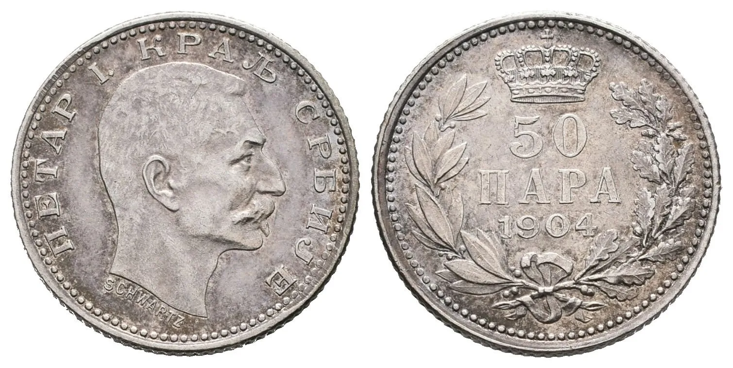Srbsko, 50 Para 1904