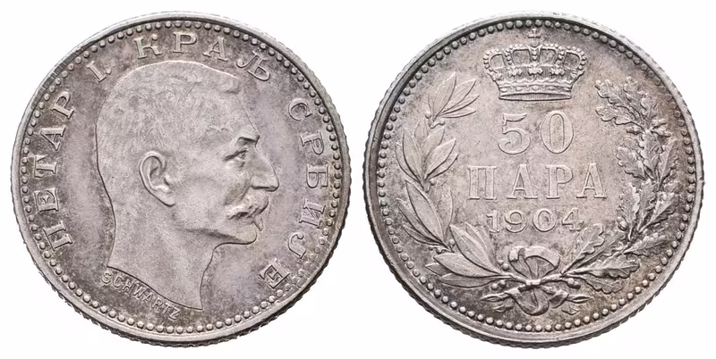 Srbsko, 50 Para 1904