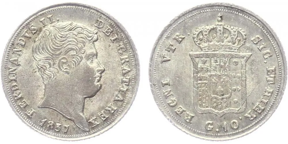 Itálie - Neapol a Sicilie, Ferdinand II., 1830 - 1859 — 1