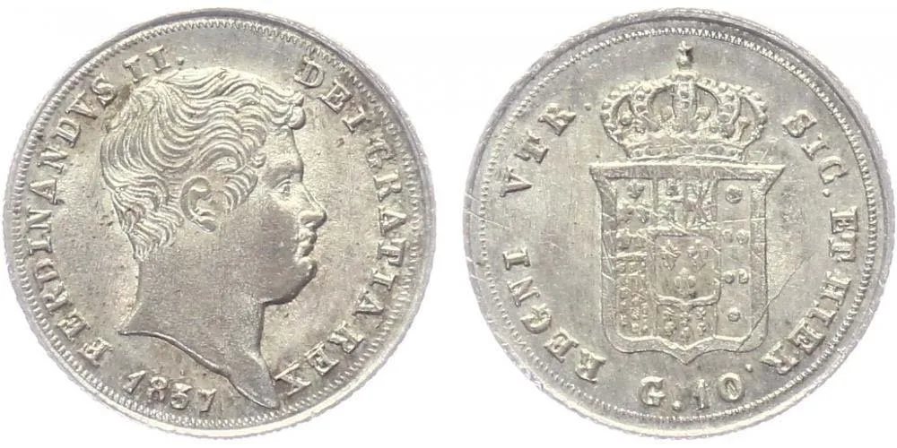 Itálie - Neapol a Sicilie, Ferdinand II., 1830 - 1859 — 1