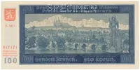 100 Koruna 1940, II. vydání, série G, SPECIMEN, Hej.33b1.S1
