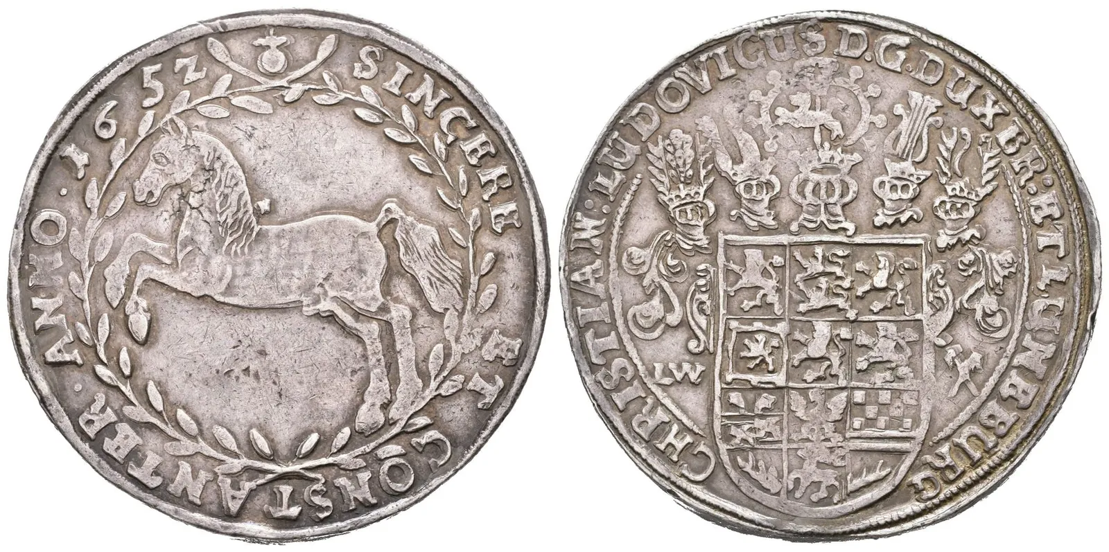Brunšvick-Lüneburg, Tolar 1652 LW