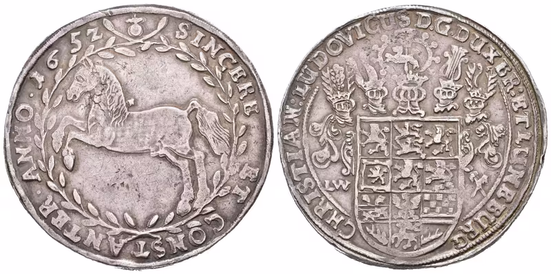 Brunšvick-Lüneburg, Tolar 1652 LW