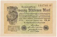 Německo, 20 Millionen Mark 1923, Ro.107e