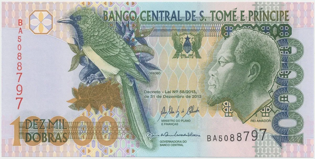 Svatý Tomáš a Princův ostrov, 100.000 Dobras 2013, P.66d