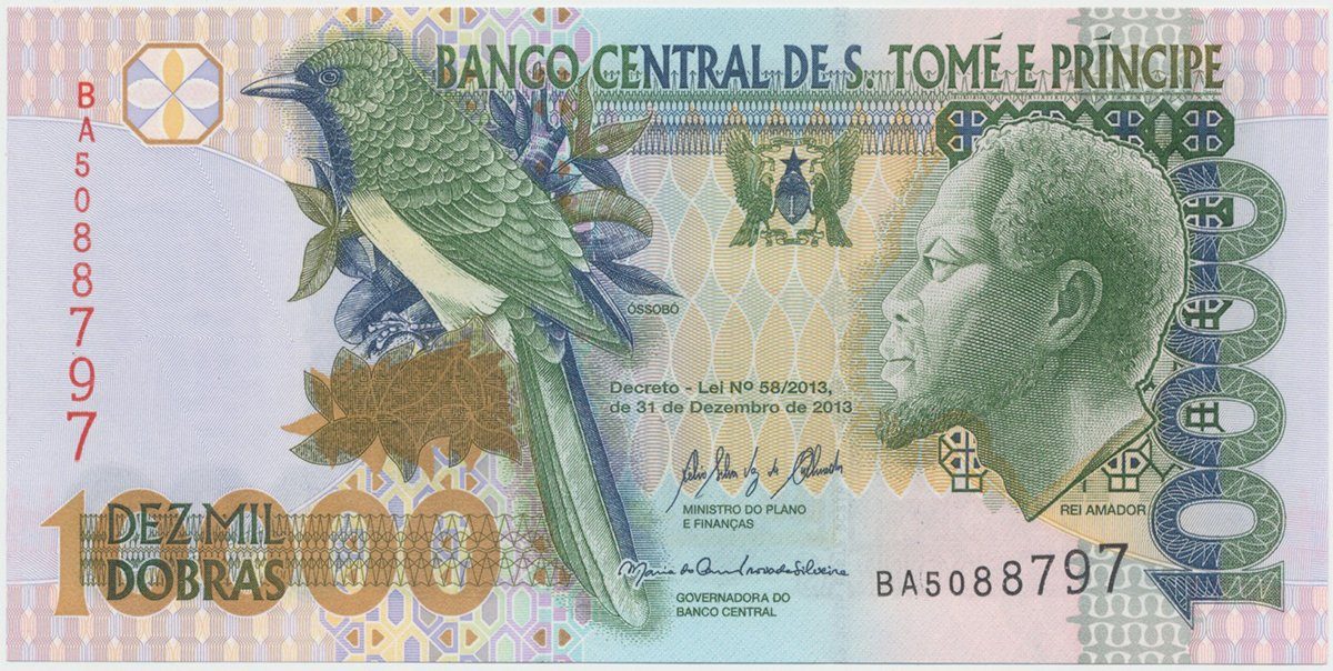 Svatý Tomáš a Princův ostrov, 100.000 Dobras 2013, P.66d