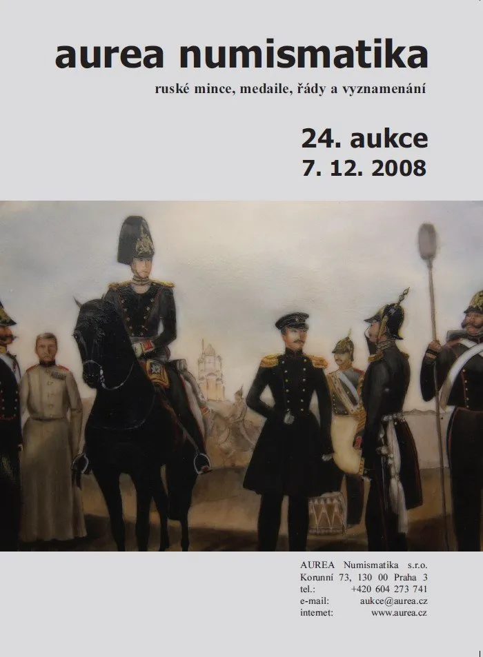 24. Aukce - ruské mince, medaile, řády a vyznamenání