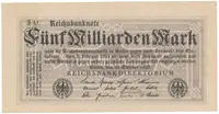 Německo, 5 Milliarden Mark 1923, Ro.120d