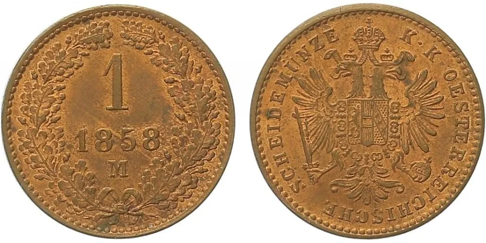Rakouská a spolková měna, 1857 - 1892 — 1