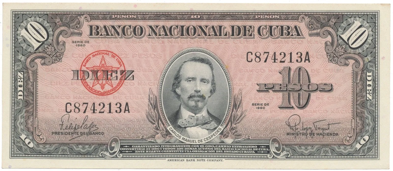 Kuba, 10 Pesos 1960, P.79b