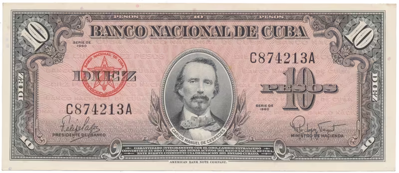 Kuba, 10 Pesos 1960, P.79b