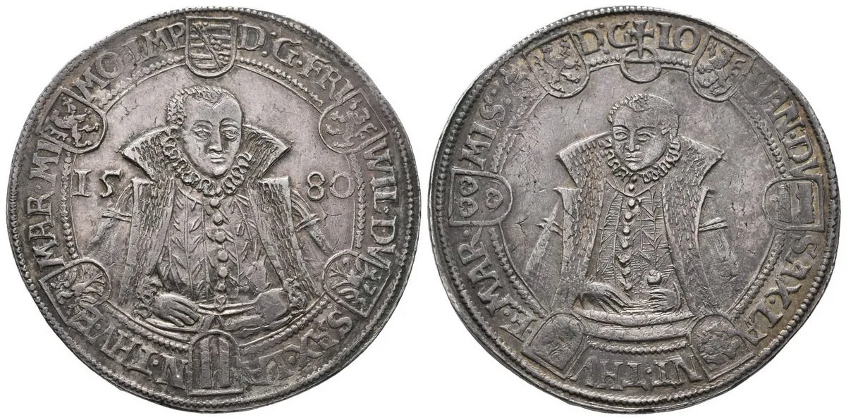 Sasko - Weimar, Friedrich Wilhelm I. a Johann III., 1573 - 1603 — 1
