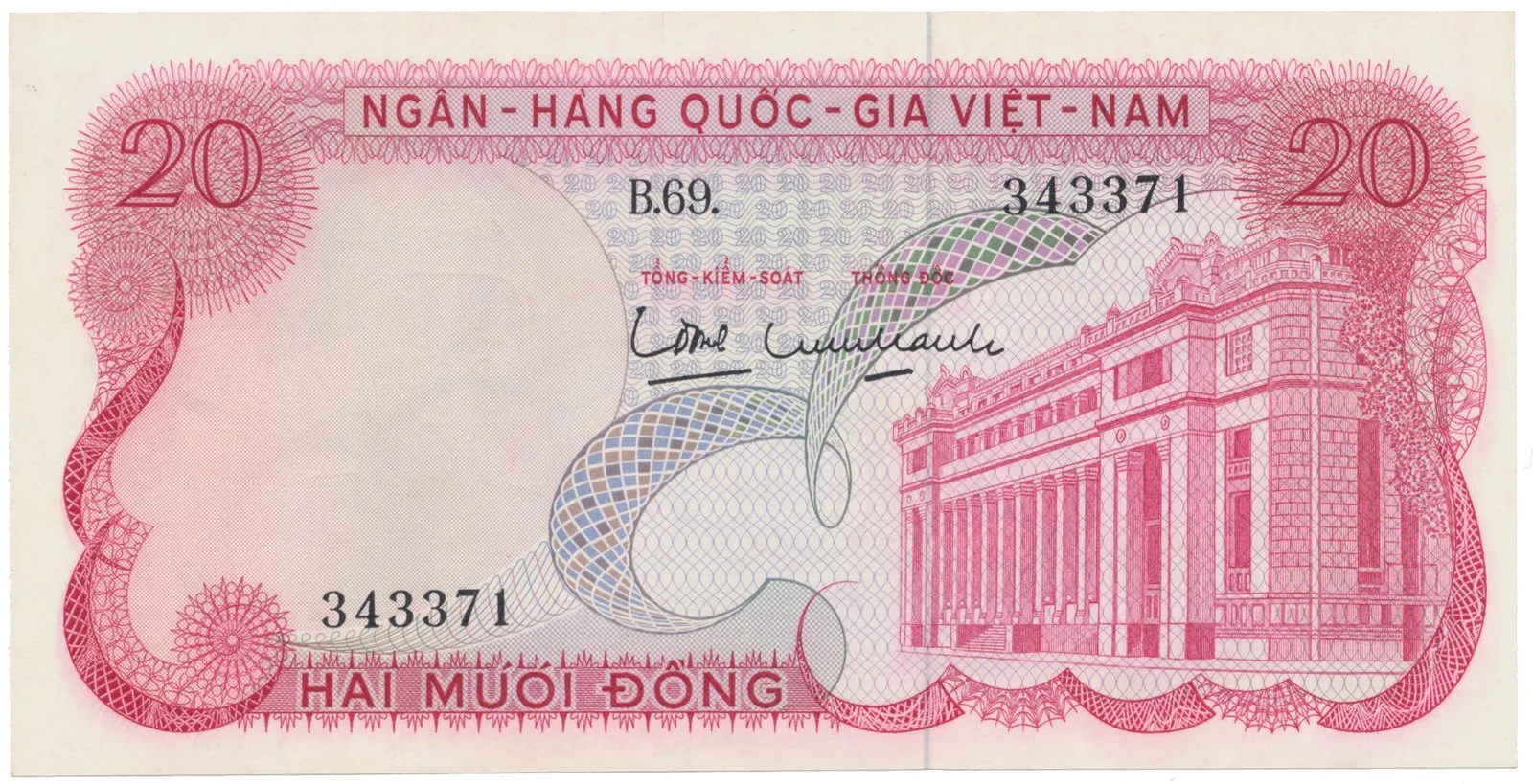 Jižní Vietnam, 20 Dong (1969), P.24a