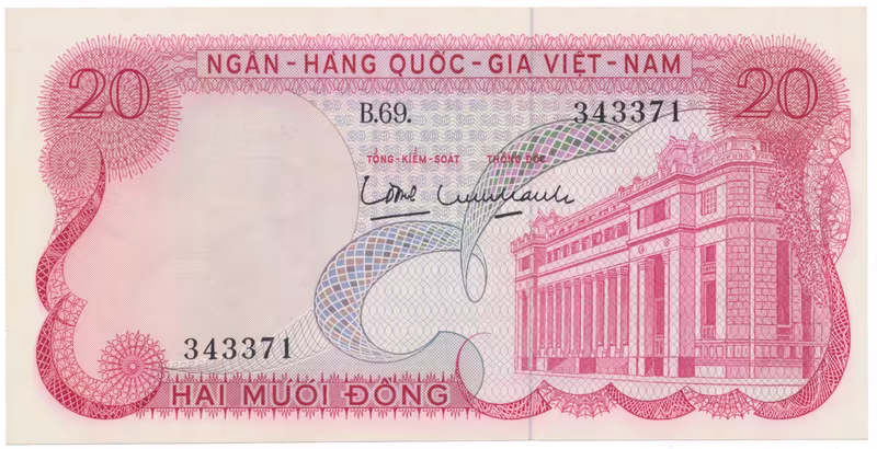 Jižní Vietnam, 20 Dong (1969), P.24a