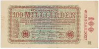 Německo, 100 Millionen Mark 1923, Ro.130b