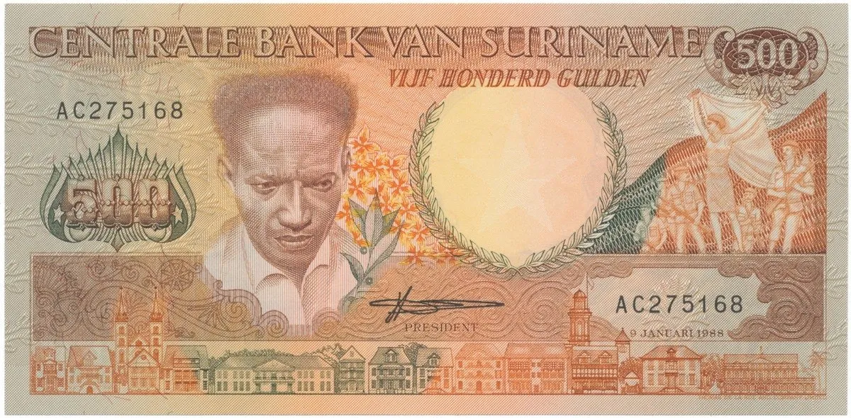 Surinam, 500 Gulden 1988, P.135b