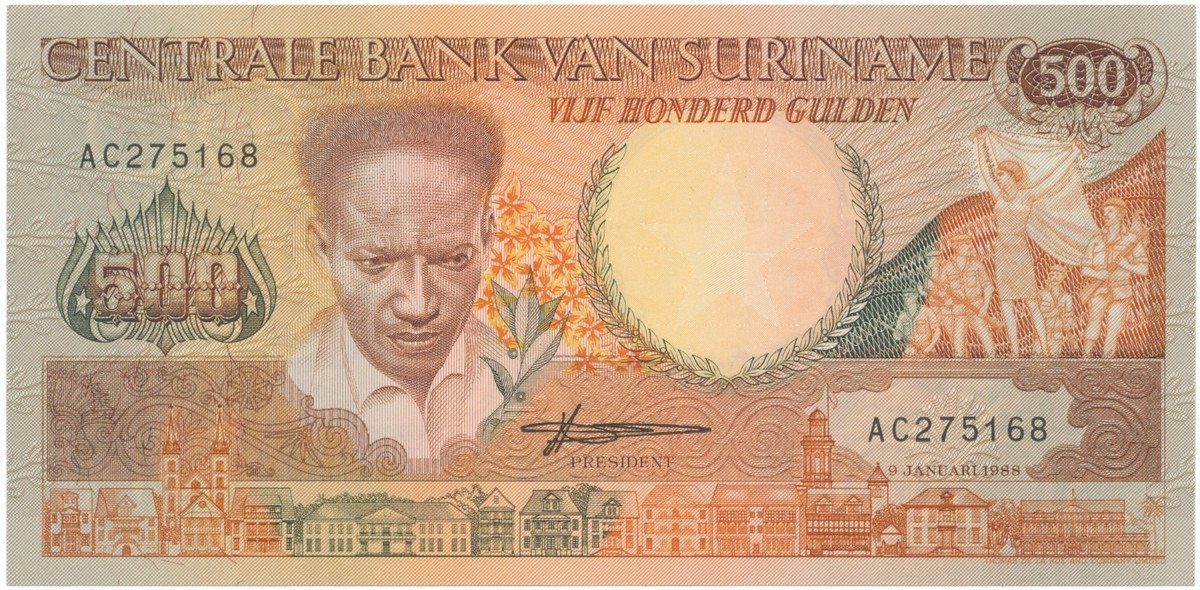 Surinam, 500 Gulden 1988, P.135b