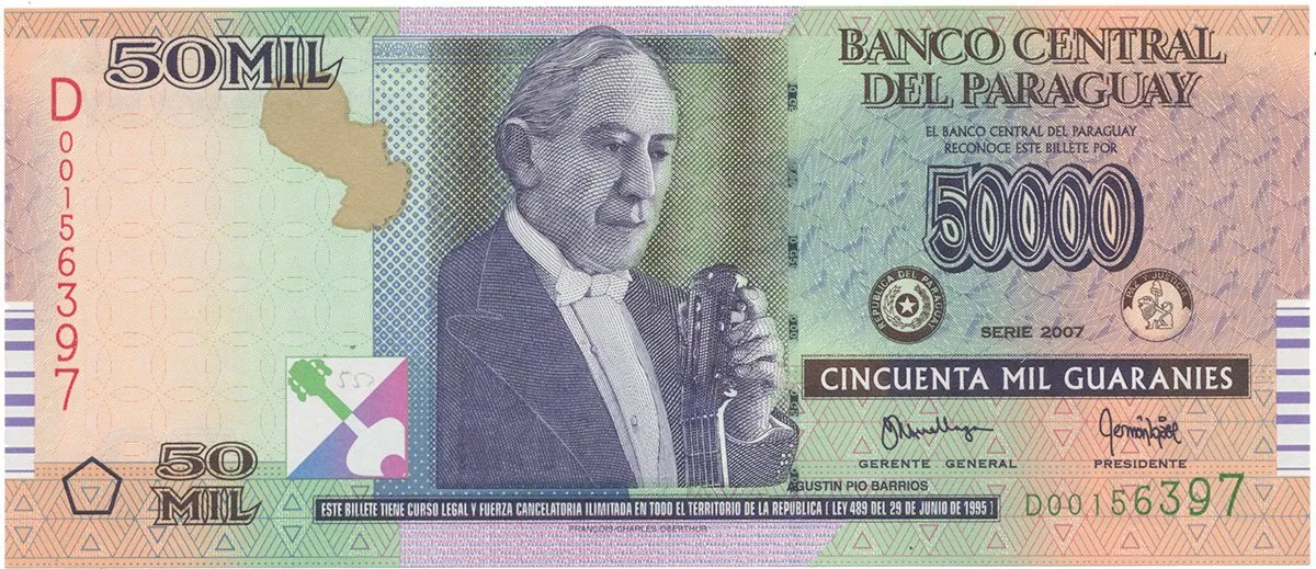 Paraguay, 50.000 Guaranies 2007, P.231b
