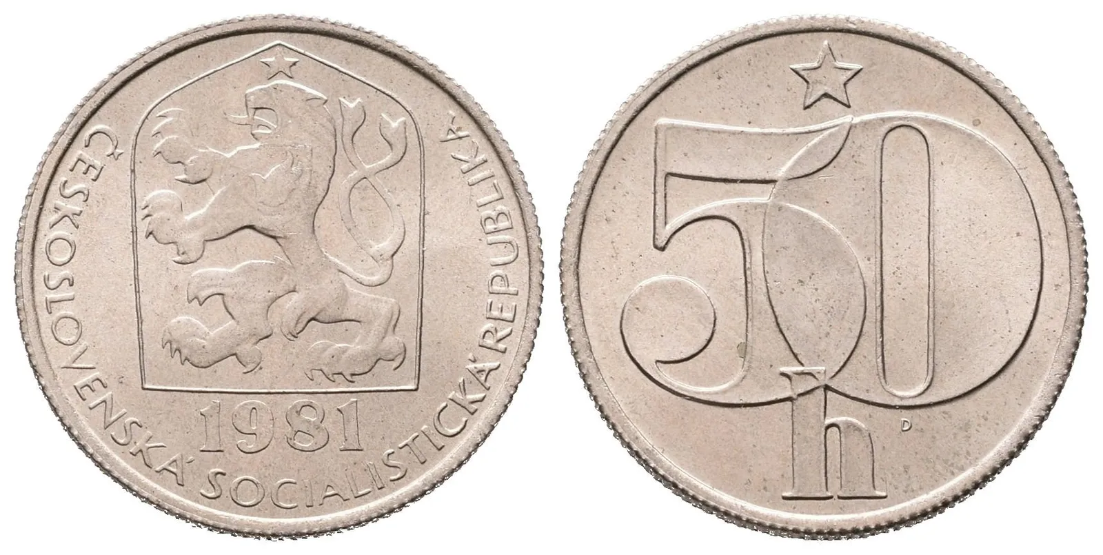 50 Haléř 1981 - R! - ražen jen pro sady