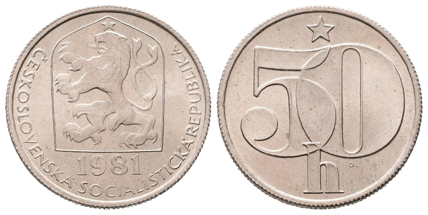 50 Haléř 1981 - R! - ražen jen pro sady