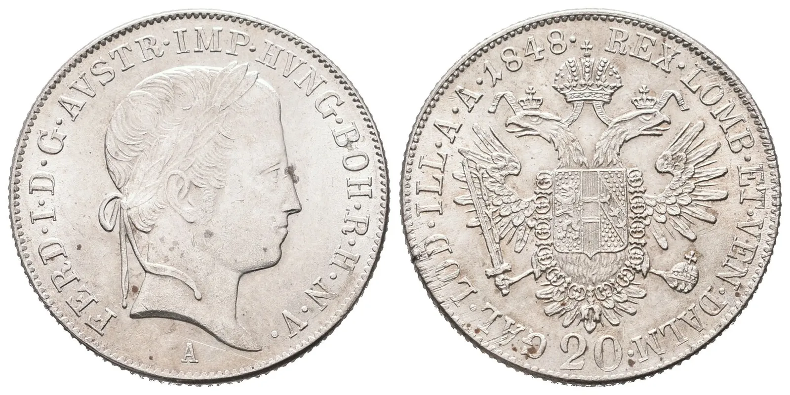 Ferdinand V., 20 Krejcar 1848 A, Vídeň
