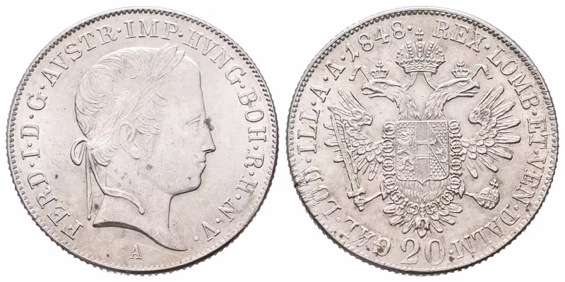 Ferdinand V., 20 Krejcar 1848 A, Vídeň