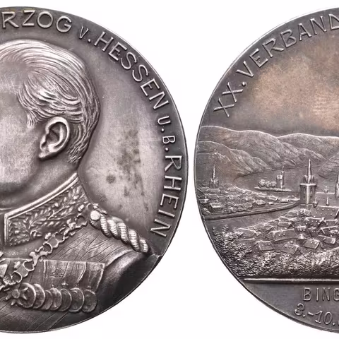 AR Medaile 1901 - XX. Spolkové střelby v Bingen an der Rhein, pod protektorátem