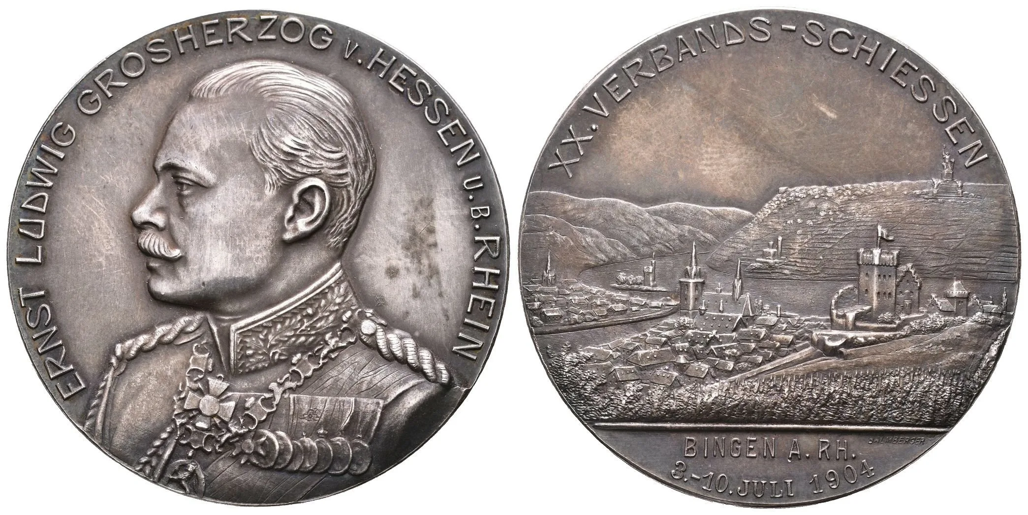 AR Medaile 1901 - XX. Spolkové střelby v Bingen an der Rhein, pod protektorátem — 1