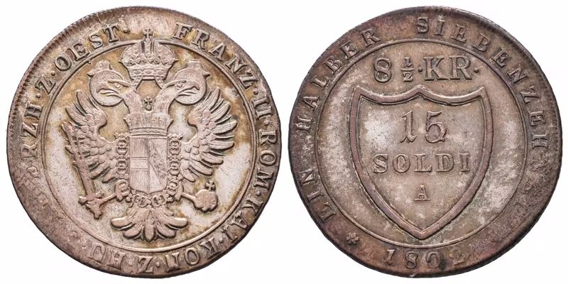 František II., 15 Soldi 1802 A