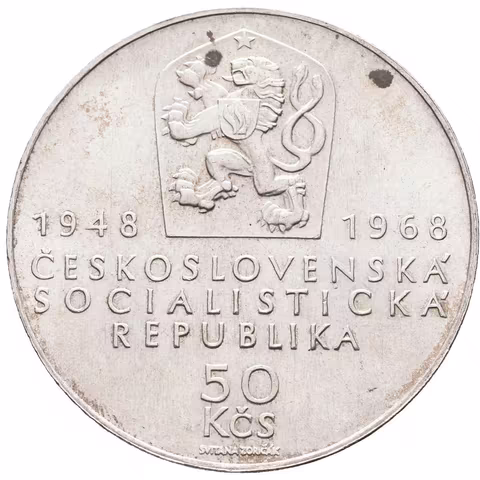 50 Kčs 1968 - Republika, Aurea.116, lesk, patina