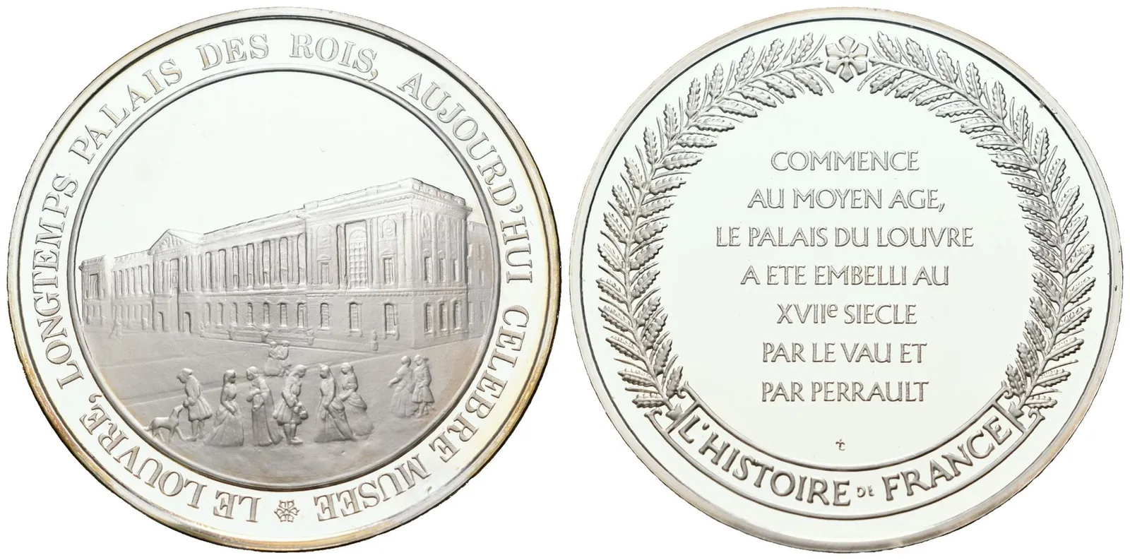 Francie - AR Medaile b.l. - Le Palais du Louvre