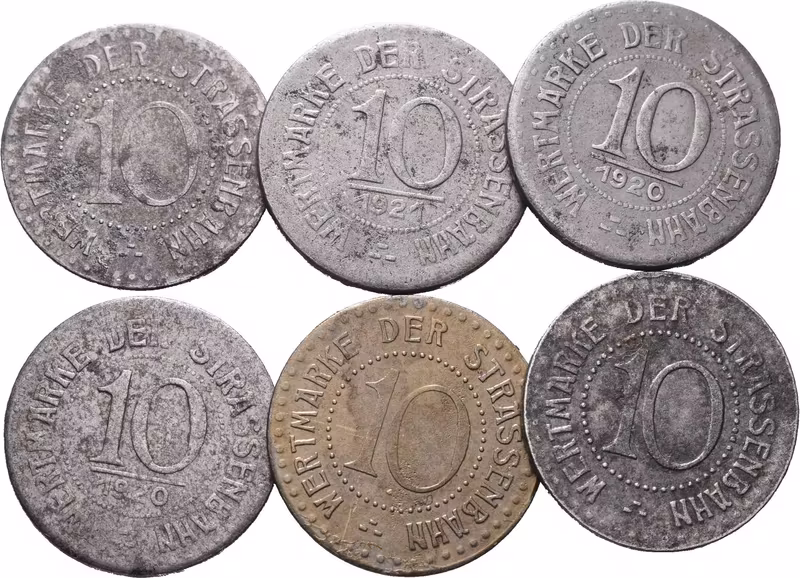 Nouzové ražby, 10 Pfennig 1920/21 - Vratislav - 1ks