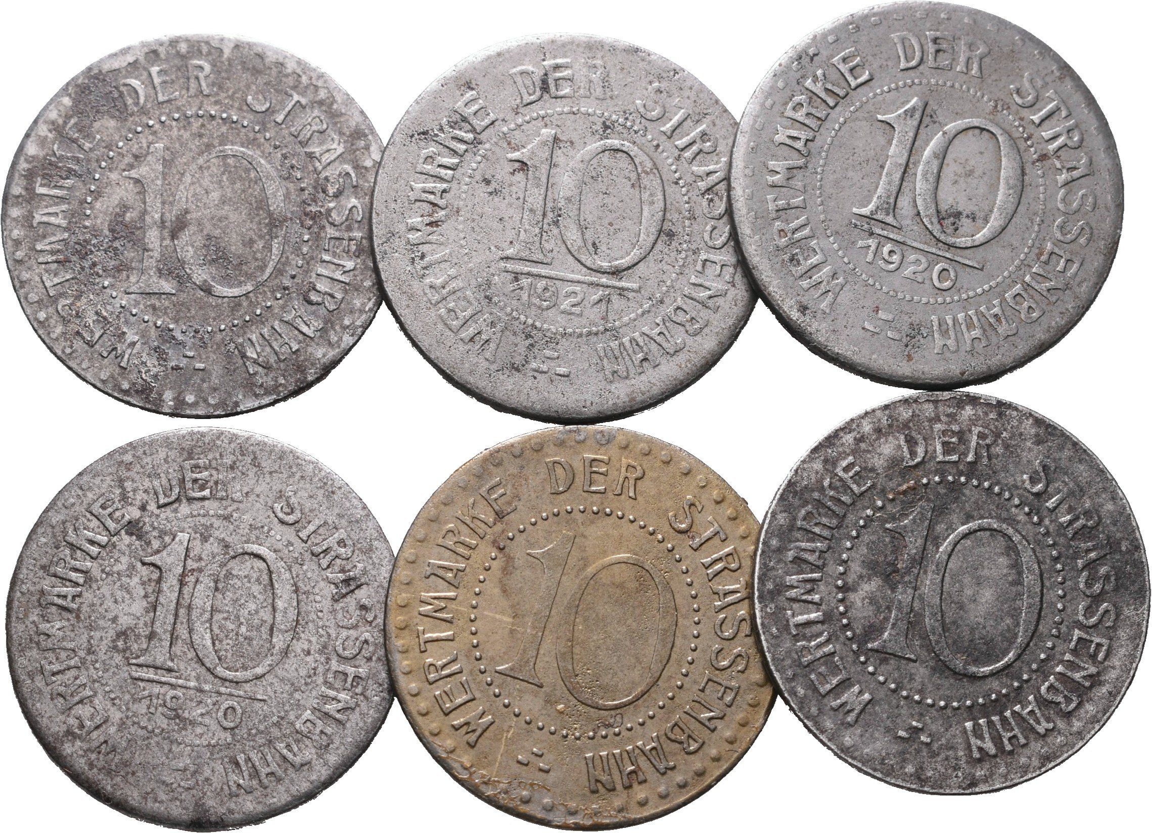 Nouzové ražby, 10 Pfennig 1920/21 - Vratislav - 1ks