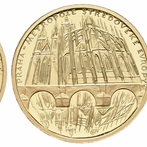 AV Medaile 1999 (V. Oppl) - K zavedení Euroměny 1. 1. 1999, Au 0,999, 23 mm (7,78 g), etue, PROOF