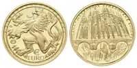 AV Medaile 1999 (V. Oppl) - K zavedení Euroměny 1. 1. 1999, Au 0,999, 23 mm (7,78 g), etue, PROOF — 1