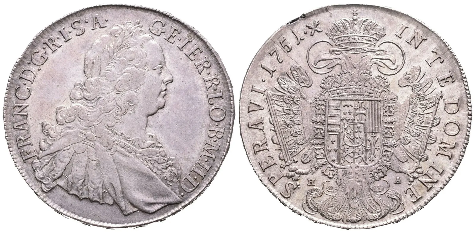 Tolar 1751 HA, Hall, Dav.1153, KM.2038, krásná zachovalost, patina, — 1