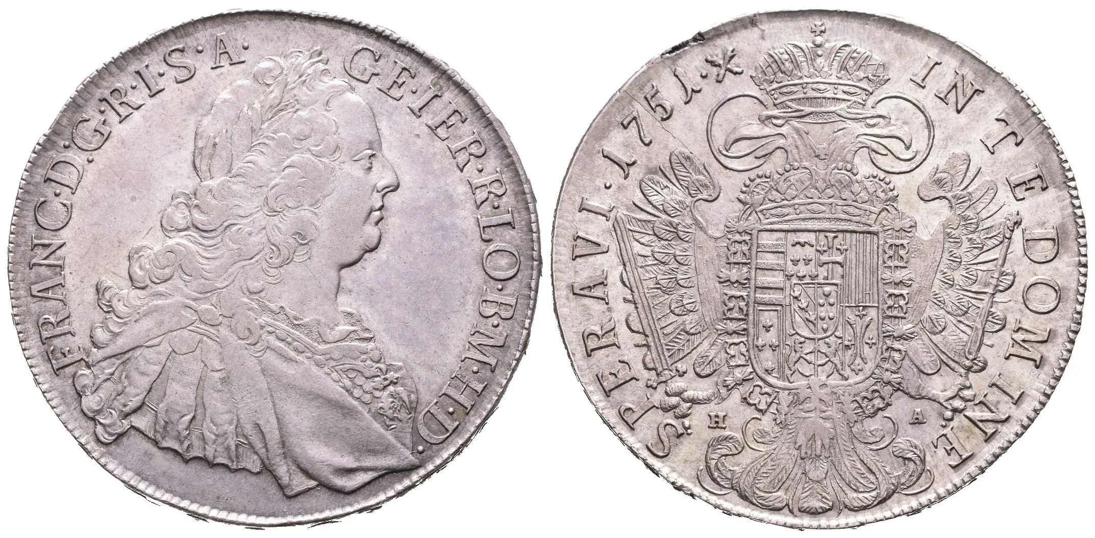 Tolar 1751 HA, Hall, Dav.1153, KM.2038, krásná zachovalost, patina, — 1