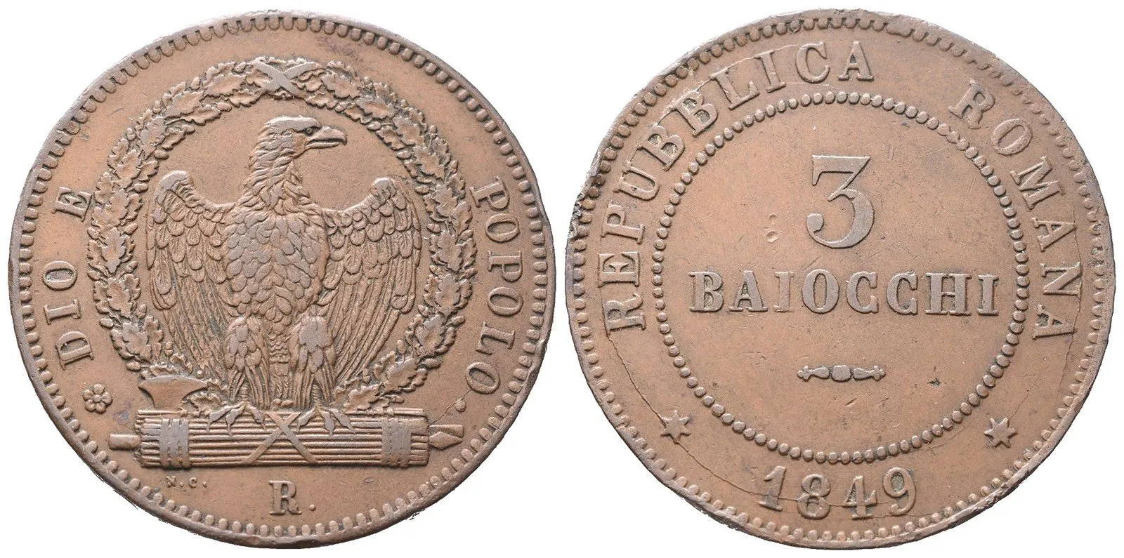 Vatikán - Římská republika, 1848 - 1849 — 1