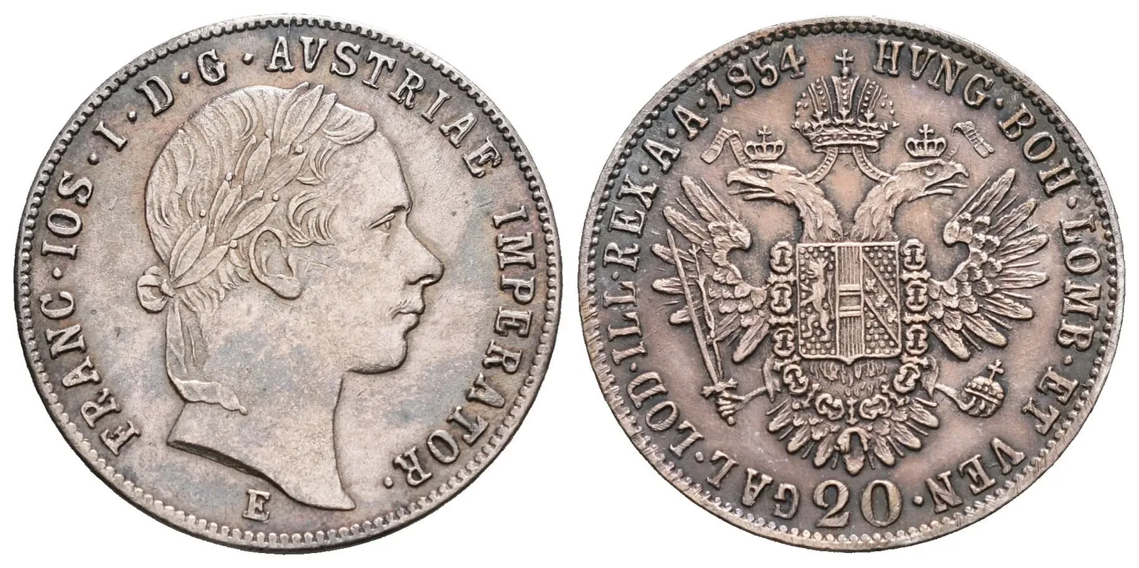 20 Krejcar 1854 E