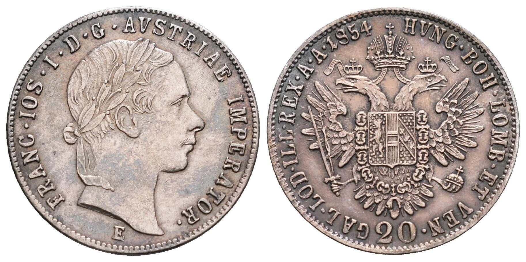 20 Krejcar 1854 E