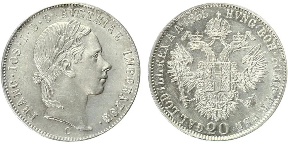 Konvenční měna, 1848 - 1857 — 1