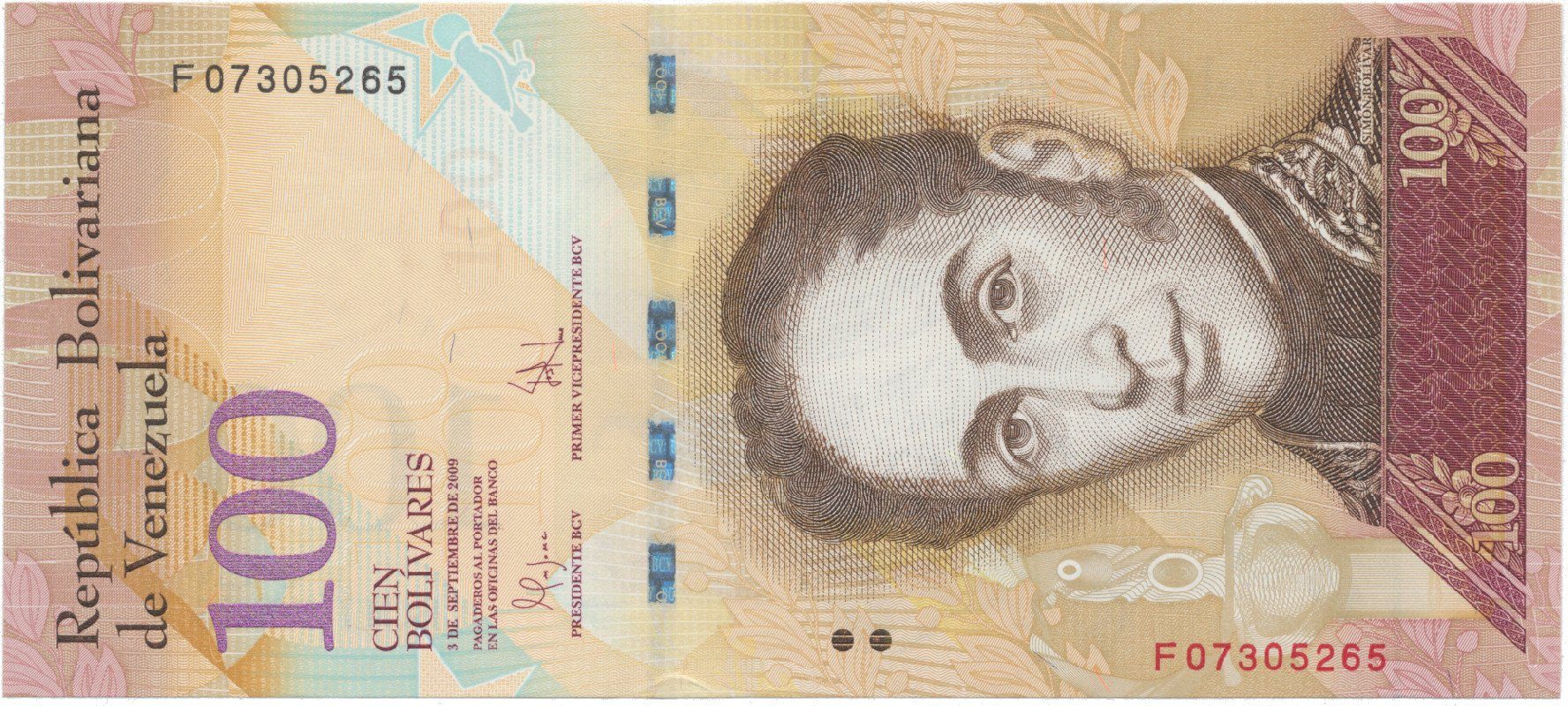 Venezuela, 100 Bolivares 2009, P.93c