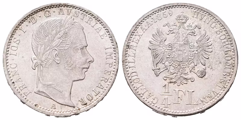 1/4 Zlatník 1859 A
