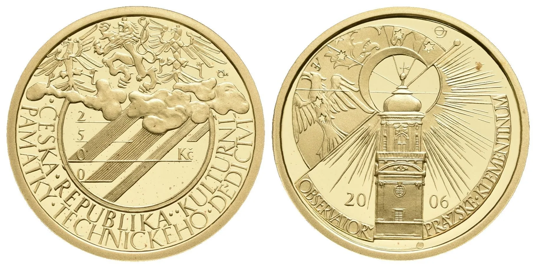 2500 Kč 2006 - Klementinum, etue, certifikát, zcela nep. patina — 1