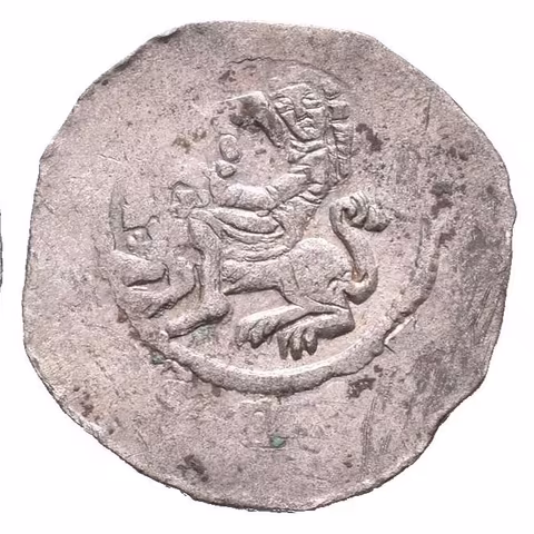 Denár, Cach 621 (0,96 g), nedor. opisy, patina, exc._R!