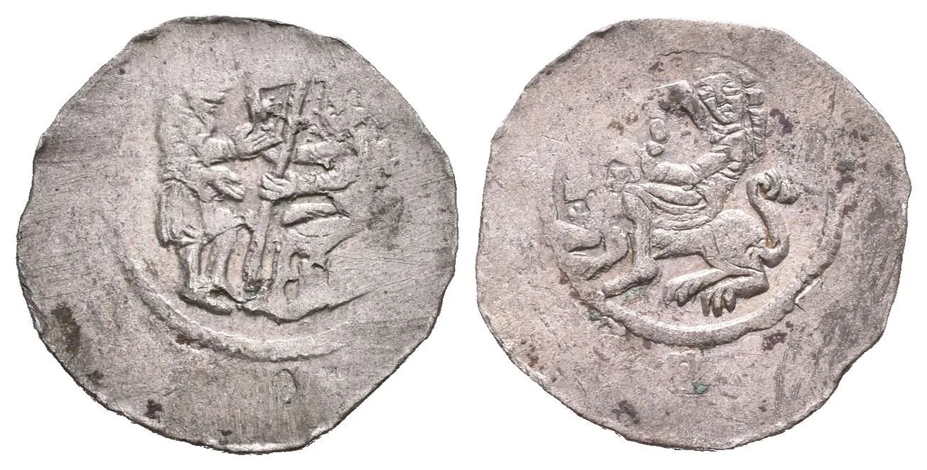 Denár, Cach 621 (0,96 g), nedor. opisy, patina, exc._R! — 1