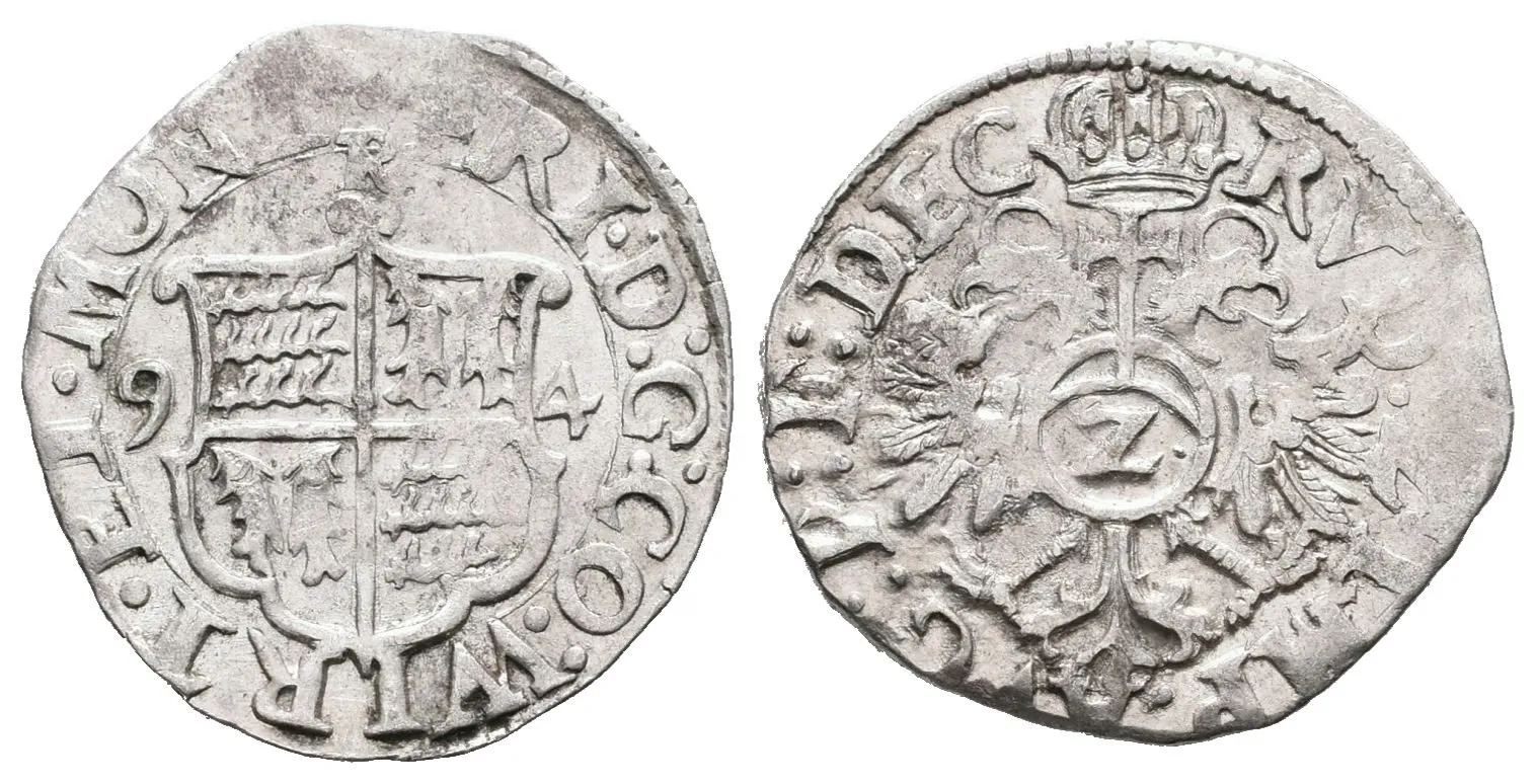 Württemberg, 1/2 Batzen 1594